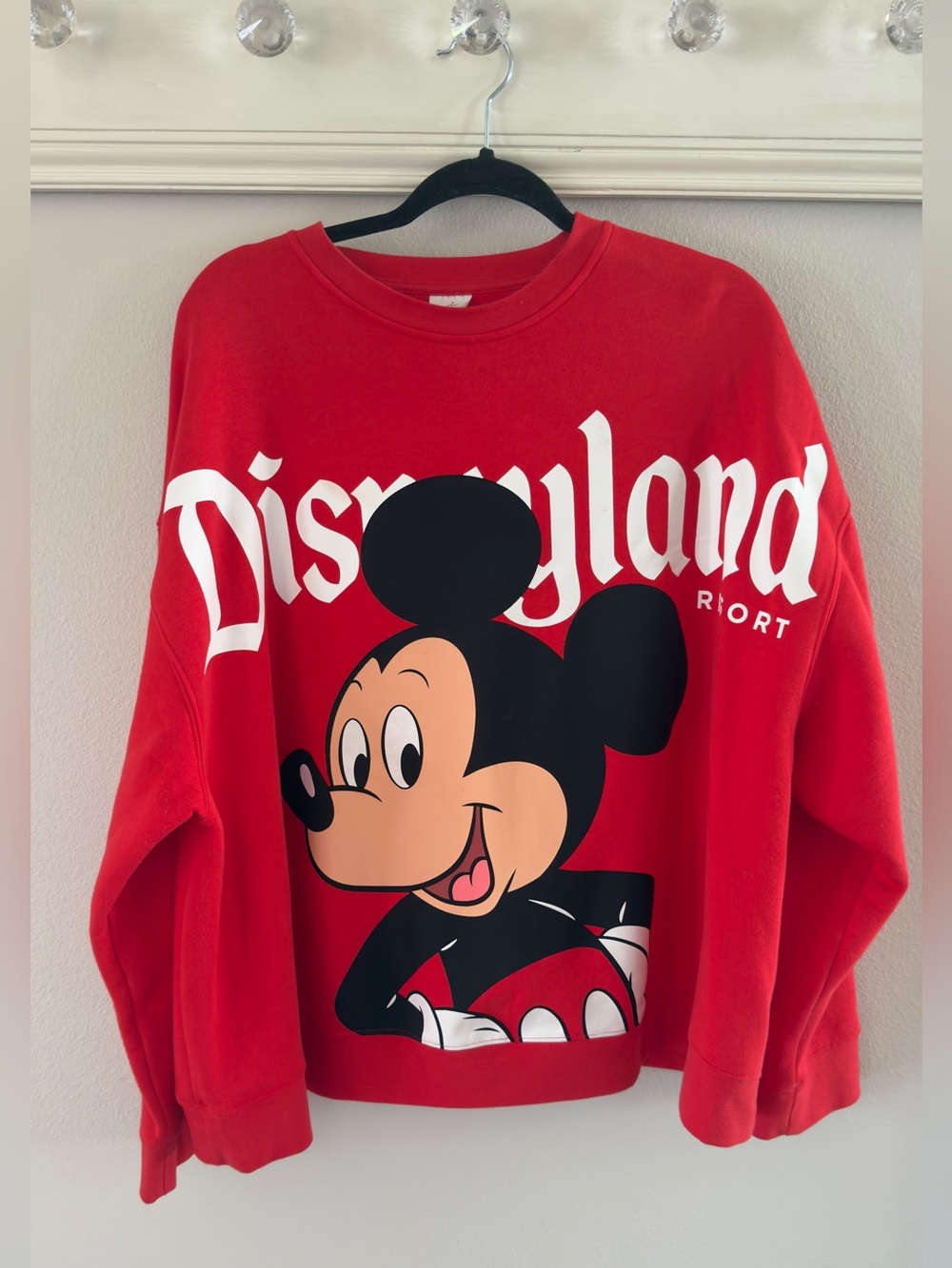Disneyland Resort Mickey Mouse Red Spirit Jersey Pullover - 1X